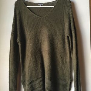 Long Army Green Sweater